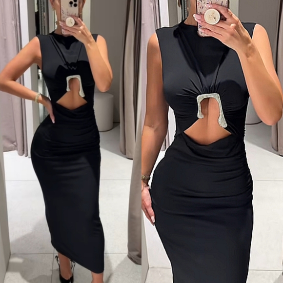 ombre dress SUNSET PLEATED OMBRE MAXI DRESS – AKIRA